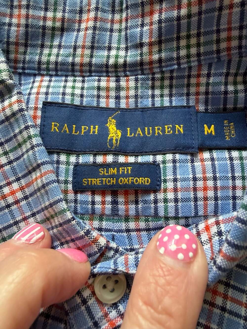 Ralph Lauren Slim Fit Stretch Oxford Shirt Size M